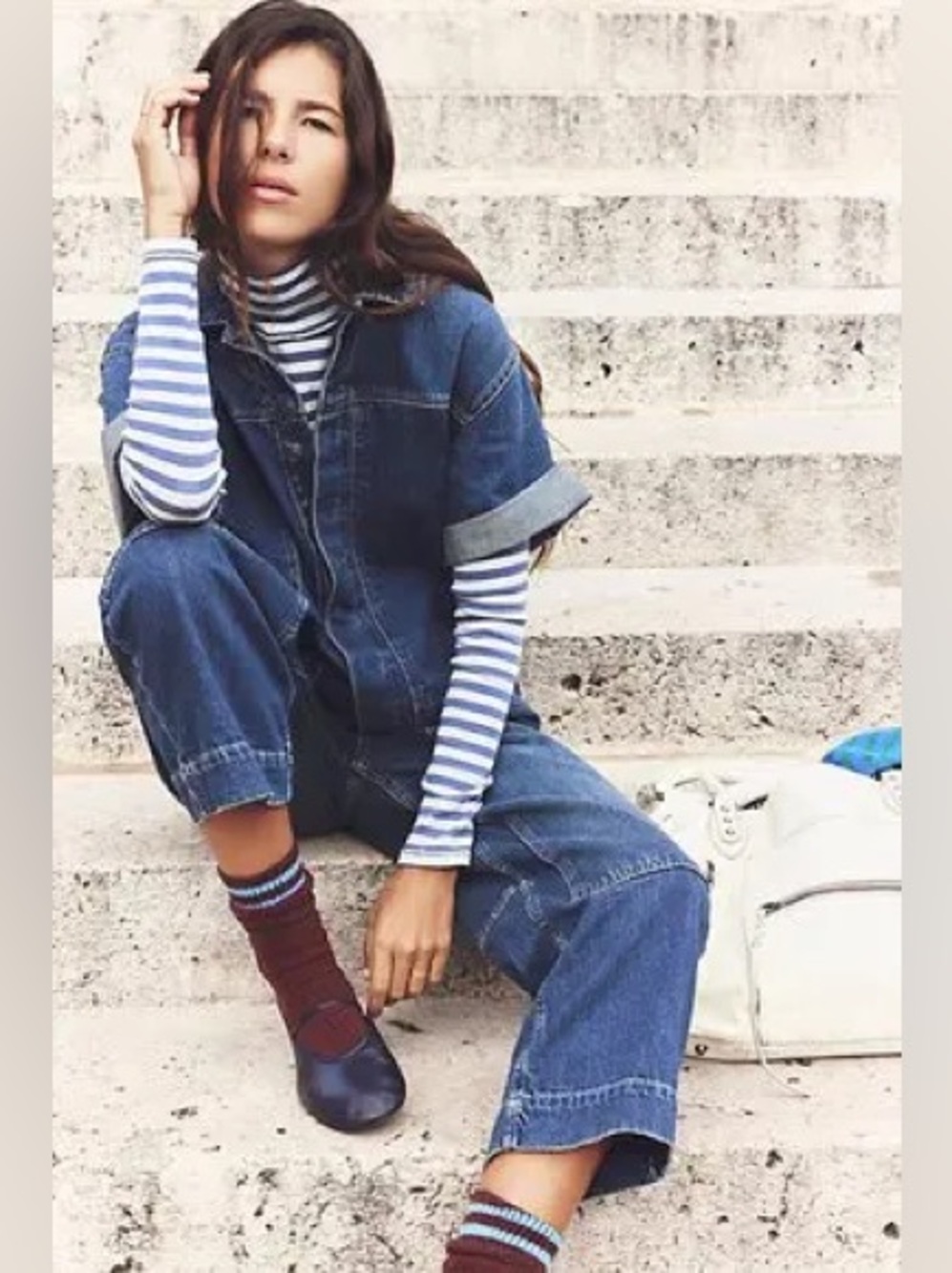 We The Free The Golden Days Denim Jumpsuit XS GUC